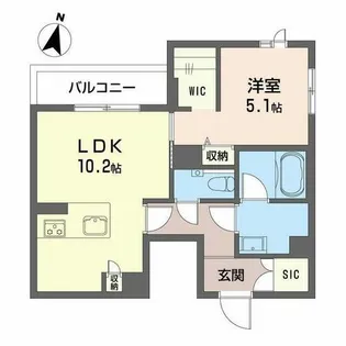 フェリシード太閤【0302号室】の間取り