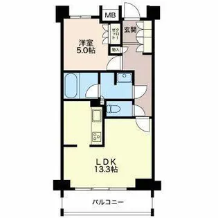 グランマスト白壁二丁目【0502号室】の間取り
