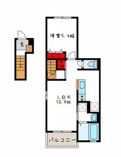 エトワール加美【1階】の間取り