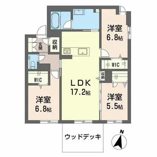 エバンジェリスト【0101号室】の間取り
