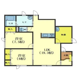 AERAーAK【101号室】の間取り