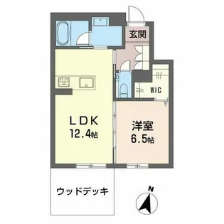 エバンジェリスト【0103号室】の間取り