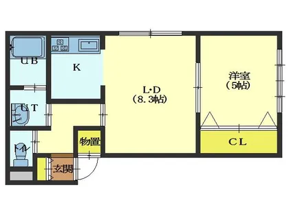 モデナ杉並【1階】の間取り