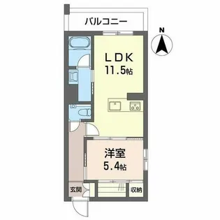 シャーメゾン ヴェリテ【0401号室】の間取り