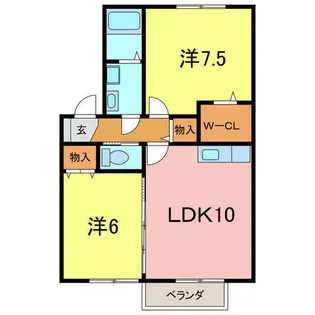 シャインダイワB【2階】の間取り