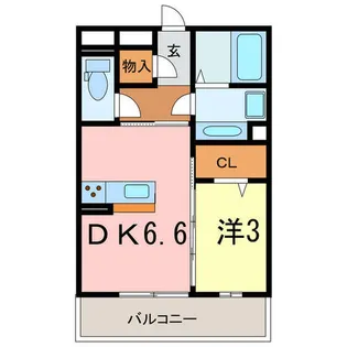 グランゲート東刈谷【306号室】の間取り