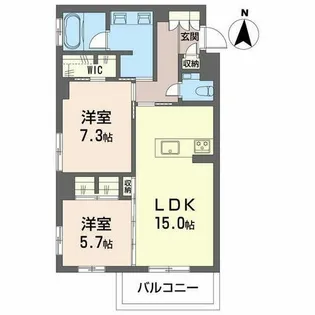 ルジェンド【0202号室】の間取り