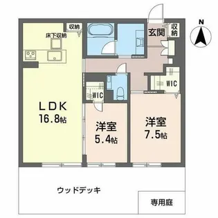 ルジェンド【0102号室】の間取り