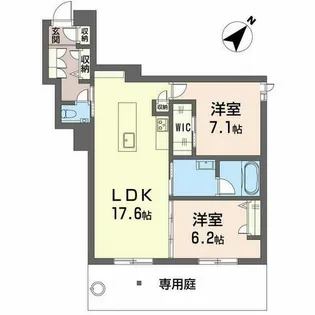 ラフィネ【0101号室】の間取り