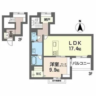 楓【0202号室】の間取り