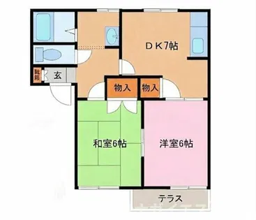 コンフォート社A棟【1階】の間取り
