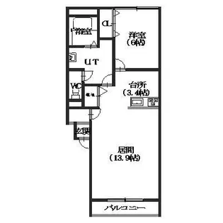 サンエスタシオン湯川【305号室】の間取り