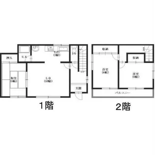 北海道函館市山の手1丁目【一戸建】の間取り
