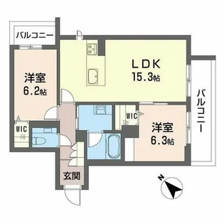 ベラ ルーナ【0302号室】の間取り