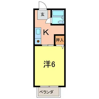 ホワイトハイツ【1階】の間取り