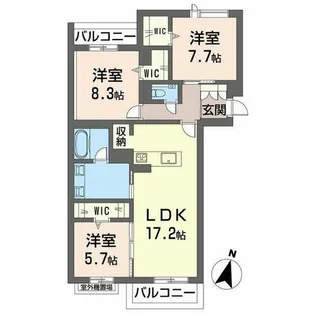 エバンジェリスト【0204号室】の間取り