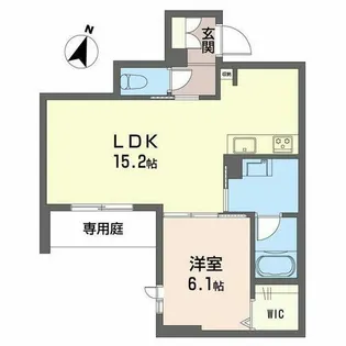 リボーンKKR【0102号室】の間取り