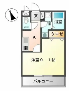Claire K(クレア ケイ)【1階】の間取り