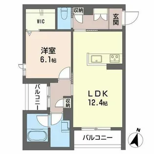 リボーンKKR【0201号室】の間取り