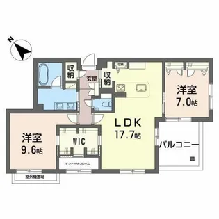 LUCA【0202号室】の間取り