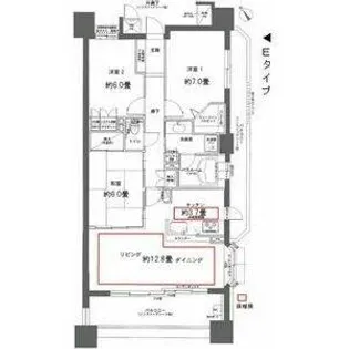 レジディア泉【4階】の間取り