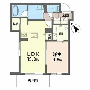 グランゲート滝川【0101号室】の間取り