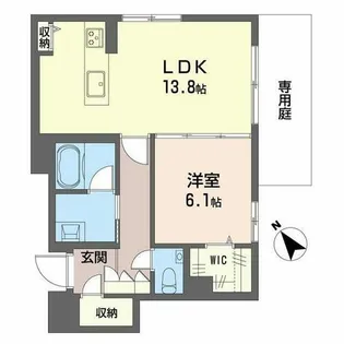 グランゲート滝川【0103号室】の間取り