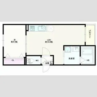 Jack takayokosukaⅠ【2階】の間取り