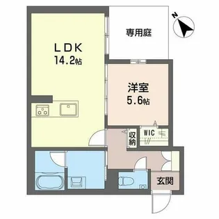 グランゲート滝川【0105号室】の間取り