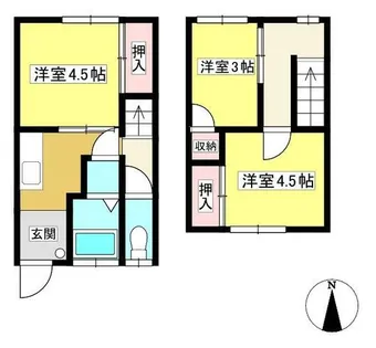 寺戸アパート メゾネット【A号室】の間取り