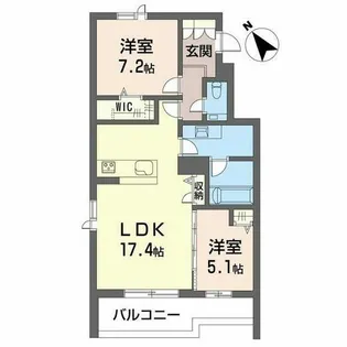 グランゲート滝川【0302号室】の間取り