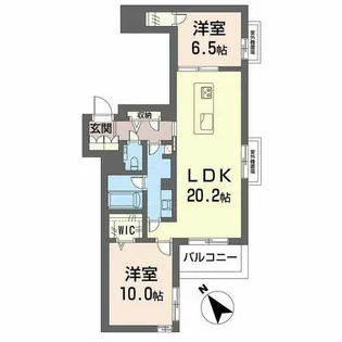 グランゲート滝川【0301号室】の間取り