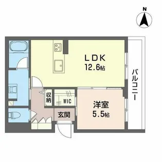 春和景明【0201号室】の間取り