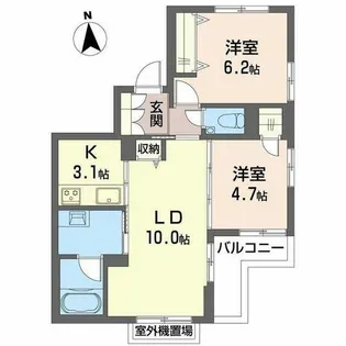 MONREVE-K【0201号室】の間取り