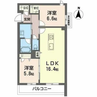 春和景明【0302号室】の間取り