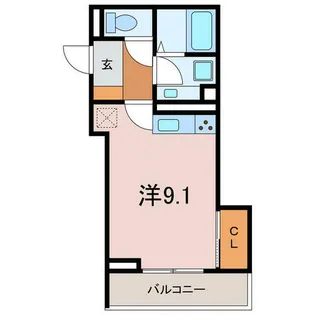One s【2階】の間取り