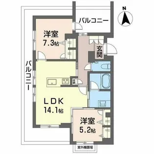 MONREVE-K【0402号室】の間取り
