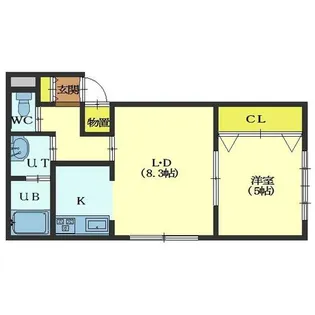 モデナ杉並【102号室】の間取り
