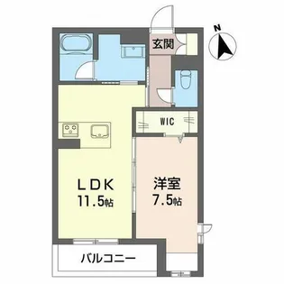 ユイマールIII【2階】の間取り