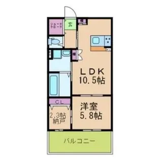 サイプレス加美東【2階】の間取り