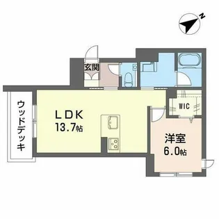エクラソーレ【0103号室】の間取り
