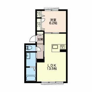 Gloria 徳川町 N【1階】の間取り