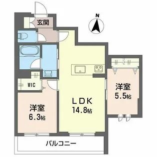 シャーメゾン菅大臣【0202号室】の間取り