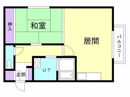 コーポはまなす【205号室】の間取り