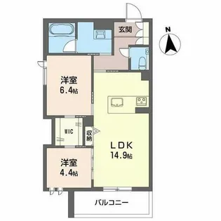 メゾン ド コリーヌ【0301号室】の間取り