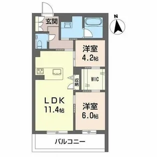 メゾン ド コリーヌ【0302号室】の間取り