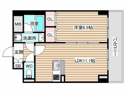 サニーレジデンス吉野Ⅱ【2階】の間取り