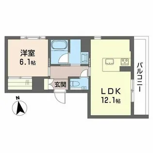 メゾン ド コリーヌ【0306号室】の間取り