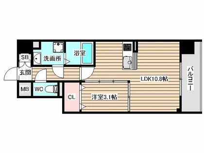サニーレジデンス吉野Ⅱ【2階】の間取り