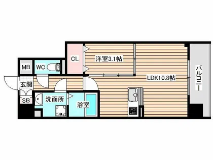 サニーレジデンス吉野Ⅱ【2階】の間取り